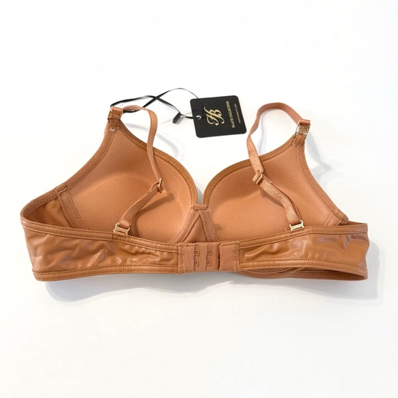 HONEY BIRDETTE EMILY TOFFEE TAN NUDE FAUX LEATHER PUSHUP BRA - Picture 2 of 9